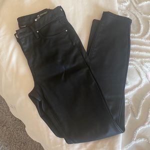 Blank NYC leather jeans size 27